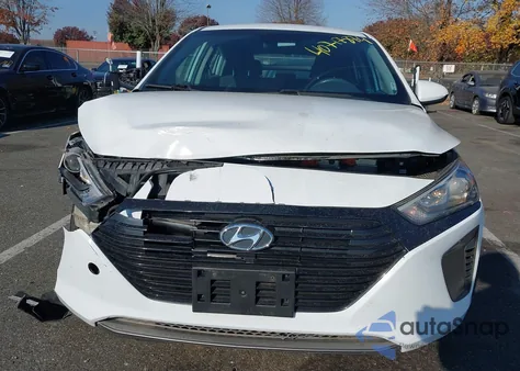 2019 Hyundai Ioniq Hybrid Blue из США, поврежденный, VIN KMHC65LC2KU174139